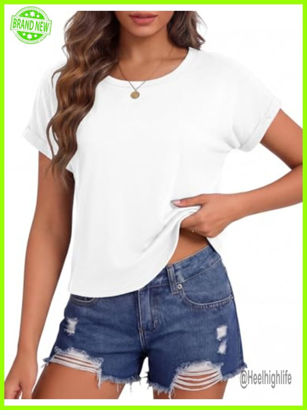 Women's Crop Top Short Sleeve Crewneck Boxy Tee Summer Casual Workout Shirt